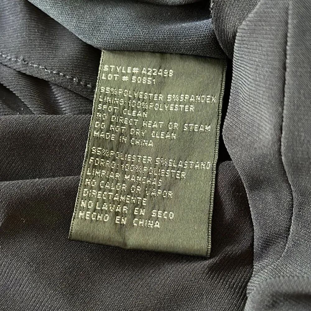 Betsy Adam Beaded Navy Off The Shoulder Dress size 4 - Picture 7 of 7